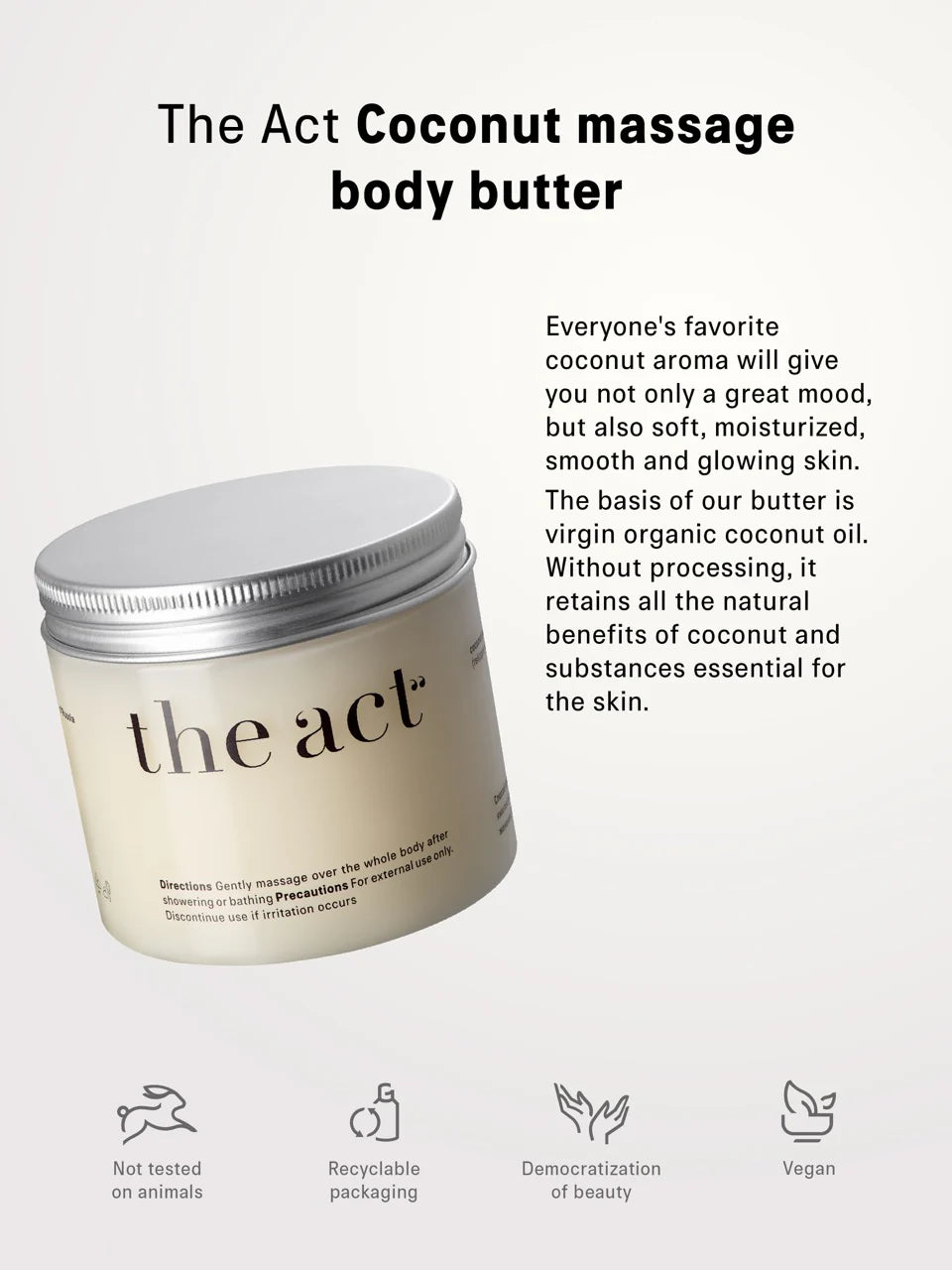 Coconut Massage Body Butter 170gr