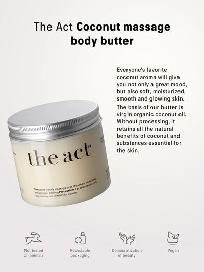 Coconut Massage Body Butter 170gr