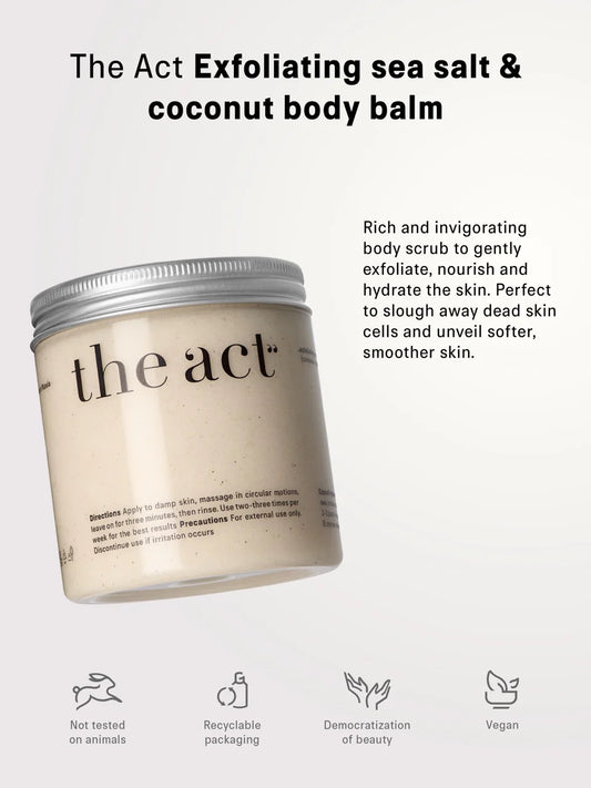Exfoliating Sea Salt & Coconut Body Balm 300gr