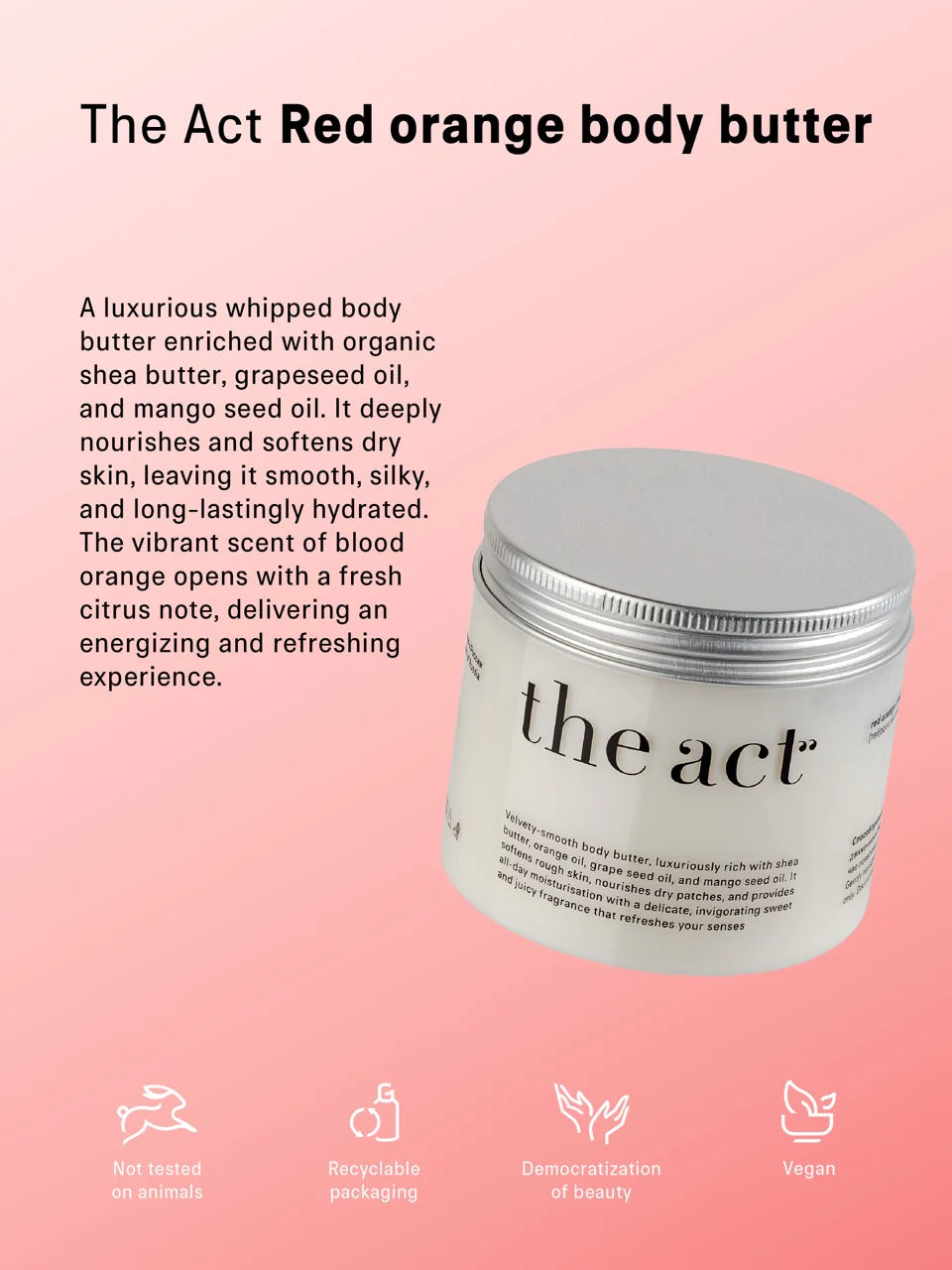 Red Orange Body Butter 180gr